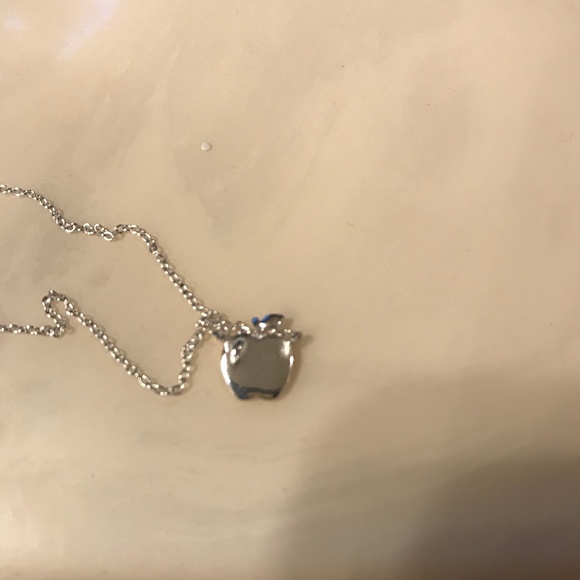 Sterling Silver Apple Necklace - Picture 1 of 3